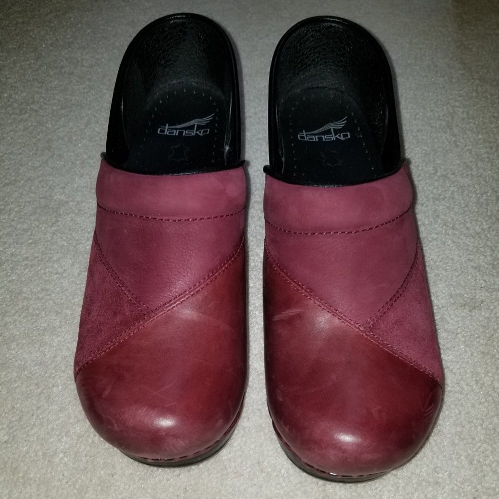 Dansko Maroon Clogs